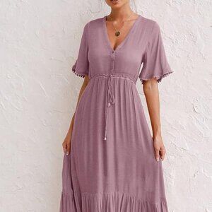 Beautiful floral print flowy dress